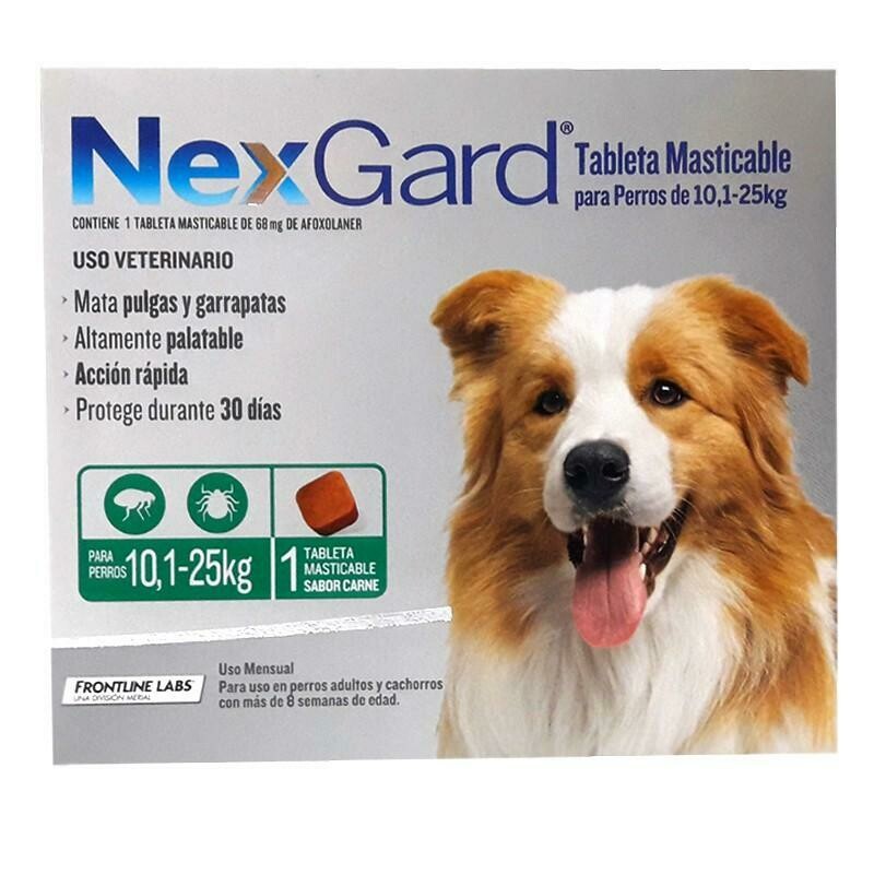 NexGard 68mg 10 25 Kg