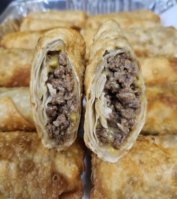 Cheeseburger Egg Rolls