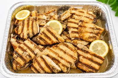 Family Meal: Grilled Lemon Chicken, Yellow Rice &amp; Steamed Vegetables, Thursday, July 23rd