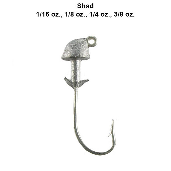 Hogie's Shad Head, Eagle Claw, 1/8oz