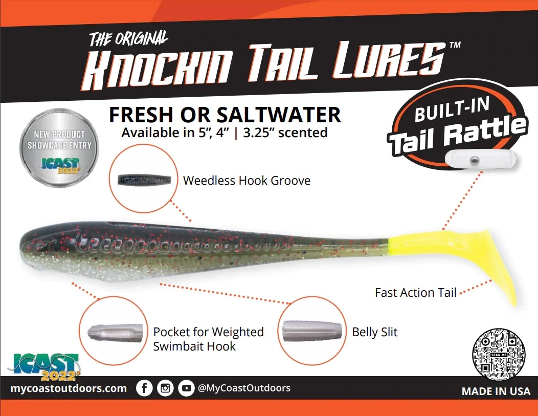 Knockin Tail Lures, 3.25"