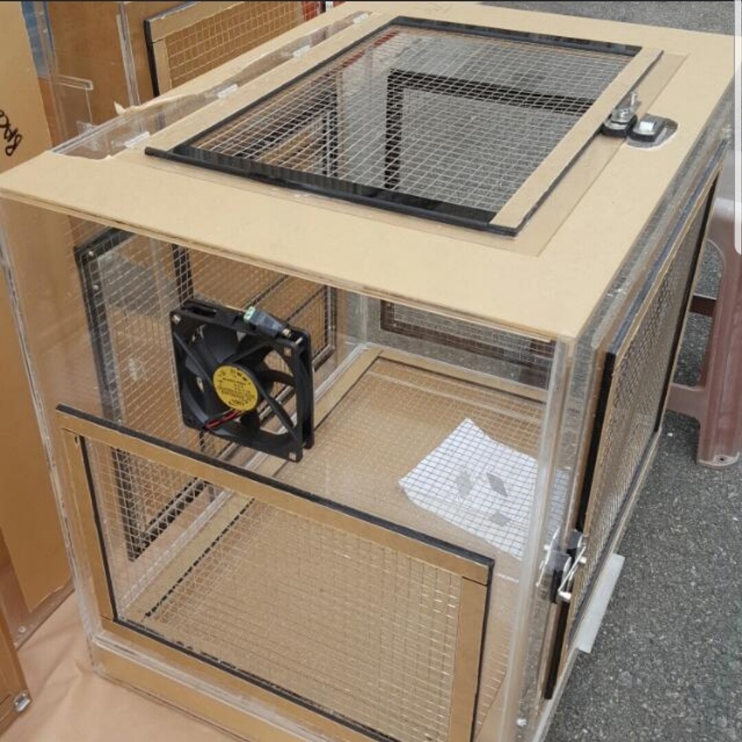 Rabbit Cage with Cooling Fan