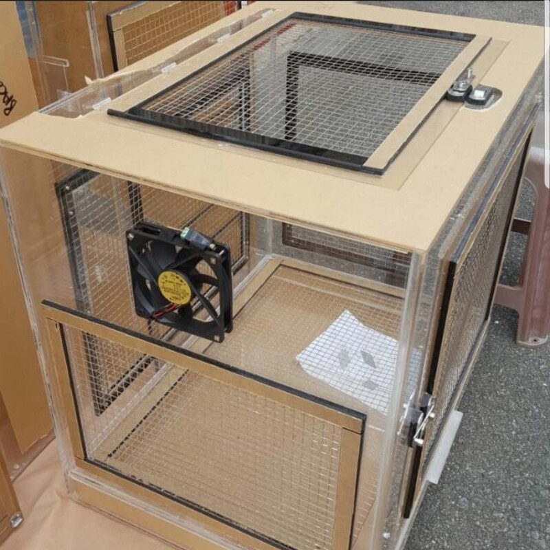 Rabbit Cage with Cooling Fan