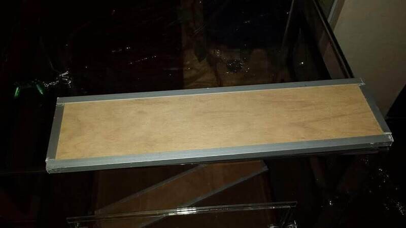 Wooden Planks with Aluminium U-Channel