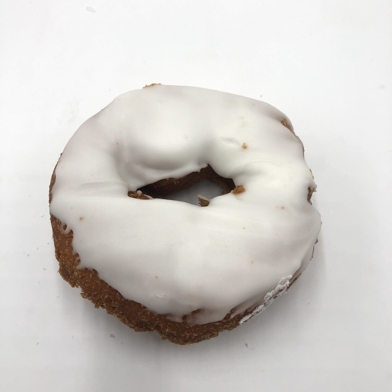 White Iced Cake Donut