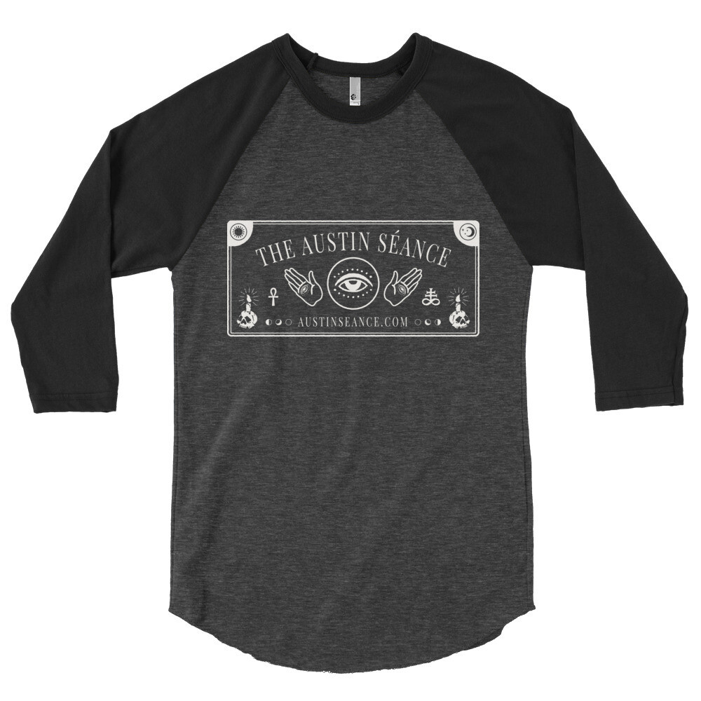 The Austin Séance Two Hands 3/4 sleeve raglan shirt The Austin Séance Two Hands 3/4 sleeve raglan shirt