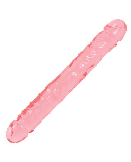 Crystal Jellies 12" Jr. Double Dildo - Pink