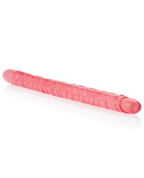Super Slim 17" Double Dildo - Pink