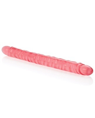Super Slim 17&quot; Double Dildo - Pink