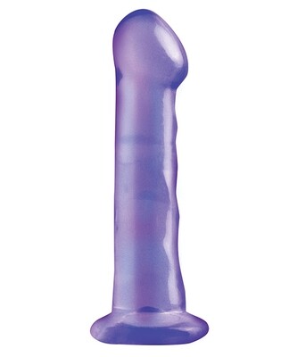 Basix 6.5" Suction Cup Dildo - Purple