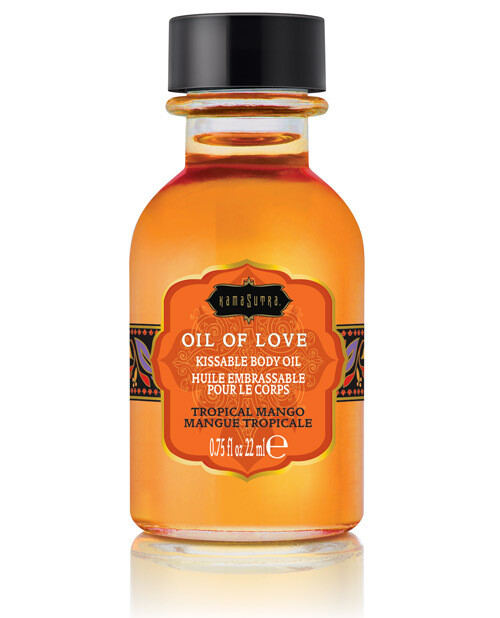 Kama Sutra Oil Of Love Body Topping - Tropical Mango .75 floz.