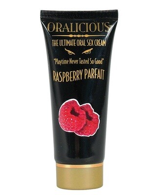 Oralicious Ultimate Oral Sex Cream - Raspberry Parfait 2 oz.