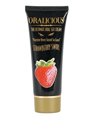 Oralicious Ultimate Oral Sex Cream - Strawberry Swirl 2 oz.