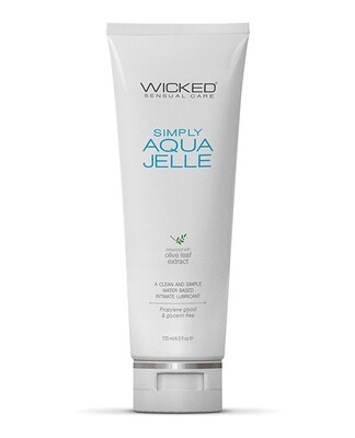Wicked Sensual Simply Aqua Jelle Water Based Lubricant 4 oz.