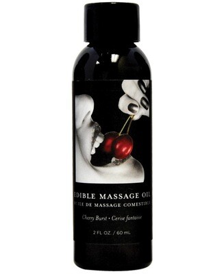 Earthly Body Edible Massage Oil - Cherry 2 oz.