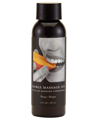 Earthly Body Edible Massage Oil - Mango 2 oz.
