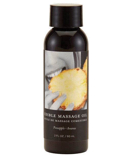 Earthly Body Edible Massage Oil - Pineapple 2 oz.