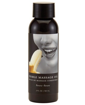 Earthly Body Edible Massage Oil - Banana 2 oz.