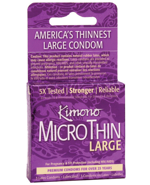 Kimono Micro Thin Large Condoms 3 Pack