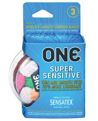 One Super Sensitive Condoms 3 Pack