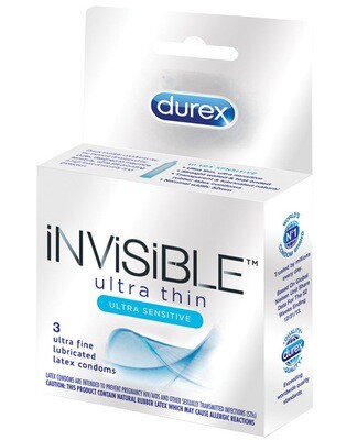 Durex Invisible Ultra Thin 3 Pack