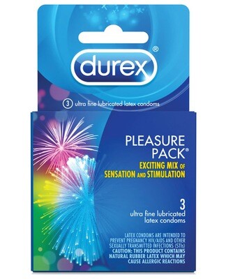 Durex Pleasure Pack 3 Pack