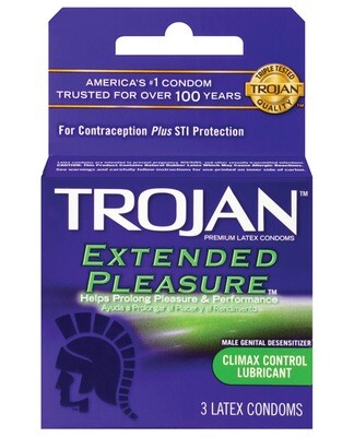 Trojan Extended Pleasure 3 Pack