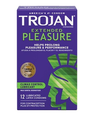 Trojan Extended Pleasure 12 Pack