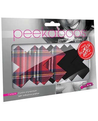 Peekaboos School Girl X Pasties 2 Pack