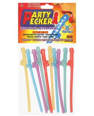 Party Pecker Straws 10 Pack
