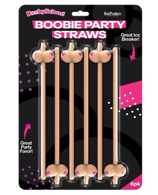 Boobie Straws 6 Pack