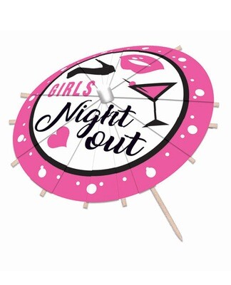 Girl's Night Out Drink Umbrellas 12 Pack