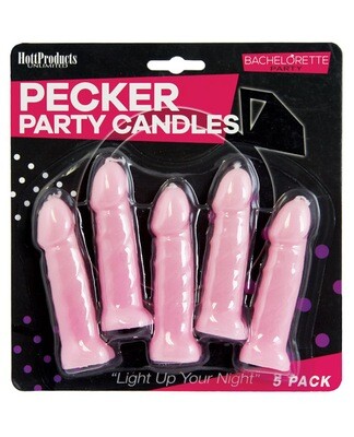 Pecker Party Candles 5 Pack