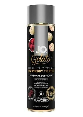 System JO H2O Gelato Flavored Lubricant - White Chocolate Raspberry 4 oz.