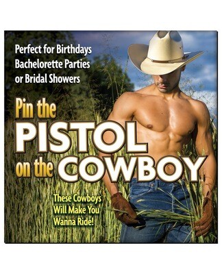 Pin The Pistol On The Cowboy Party Game