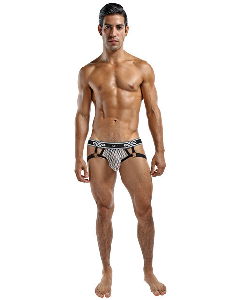 Male Power Peep Show Jock Ring - White Male Power Peep Show Jock Ring - White, Size: Small/Medium