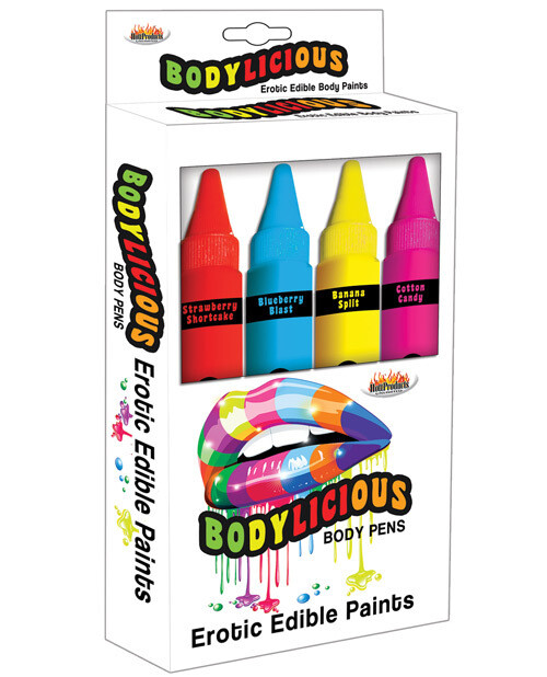 Bodylicious Edible Paint Pens 4 Pack