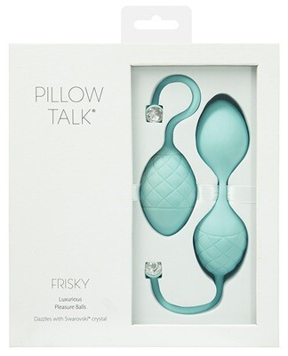 Pillow Talk Frisky Silicone Pleasure Balls - Teal