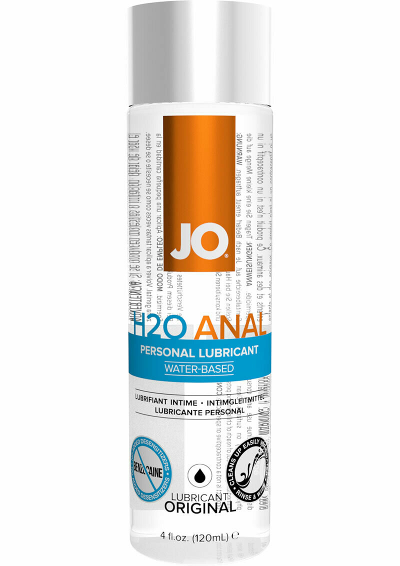 System JO H2O Anal Lubricant 4 oz.