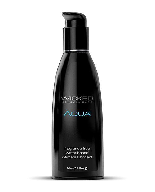 Wicked Sensual Care Aqua Water Based Lubricant - 2 oz.