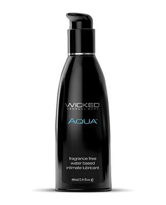 Wicked Sensual Care Aqua Water Based Lubricant - 2 oz.