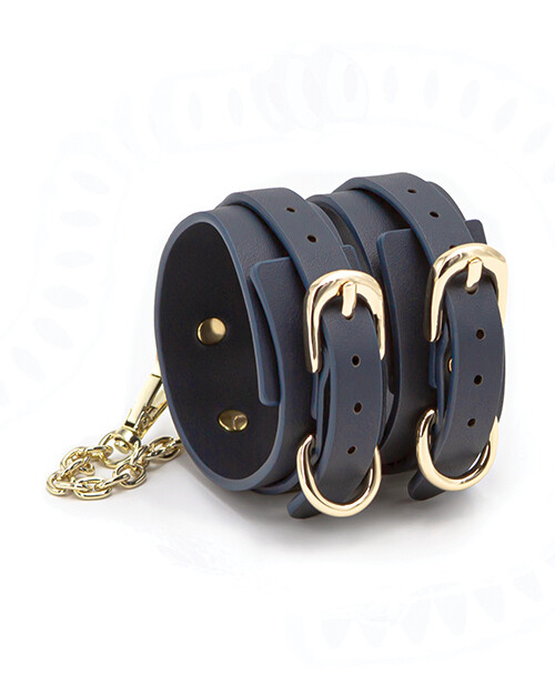 Bondage Couture Ankle Cuffs - Blue