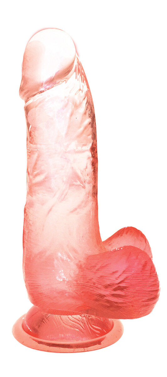 Shades 6" Suction Cup Dildo - Coral