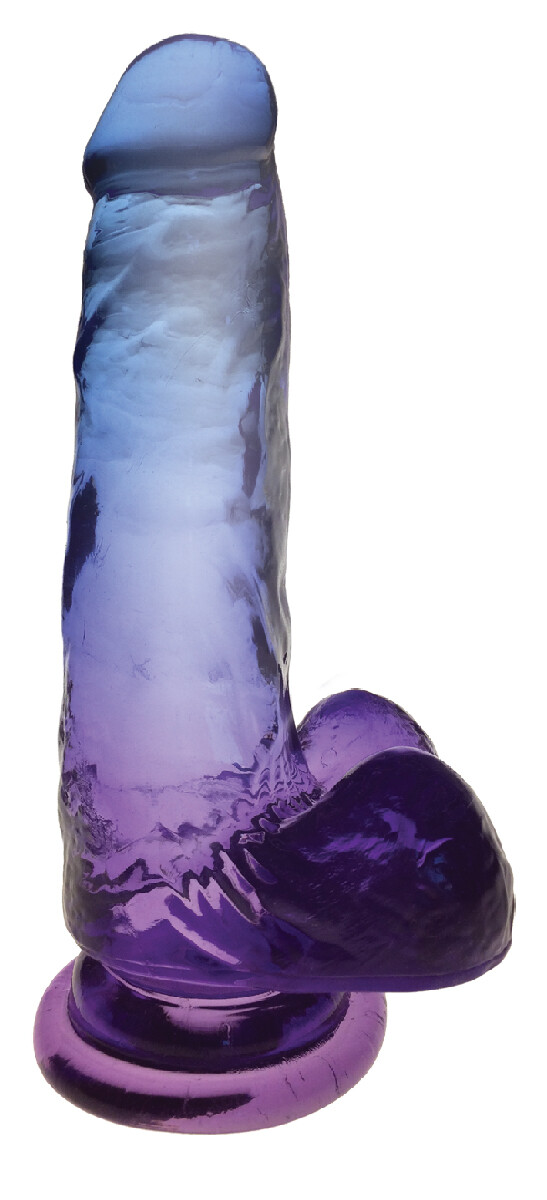Shades 7" Suction Cup Dildo - Blue/Violet