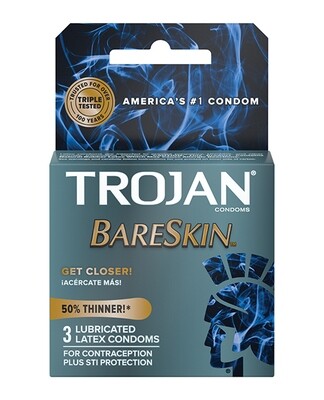 Trojan Bareskin Condoms 3 Pack