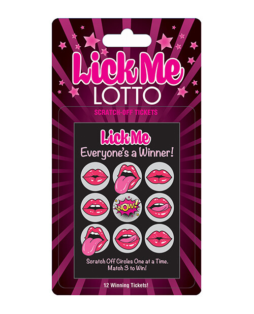 Lick Me Lotto Scratch Off Cards