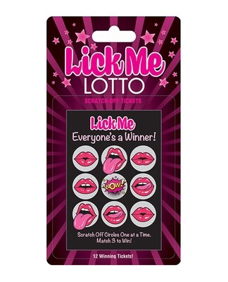 Lick Me Lotto Scratch Off Cards