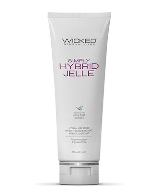 Wicked Sensual Care Simply Hybrid Jelle Lubricant - 4 oz.