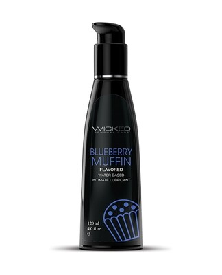 Wicked Sensual Care Flavored Lubricant - Blueberry Muffin 4 oz.