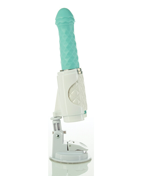 Pillow Talk Feisty Rechargeable Thrusting Vibrator - Teal